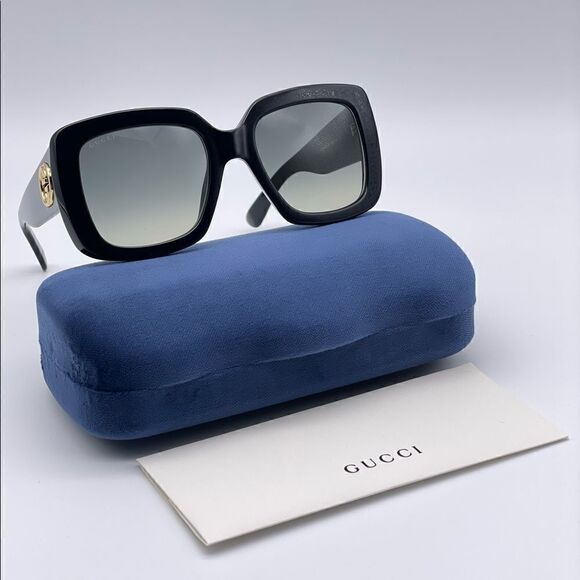GUCCI Sunglasses GG0141SN 001 Black/Grey Women NEW main image 2